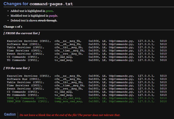 Changes for command-pages.txt