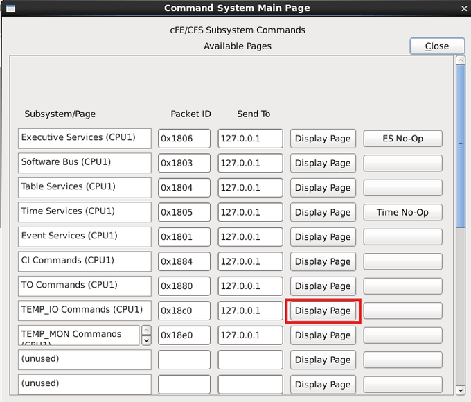 TEMP_IO Display Page