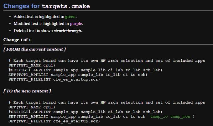 Changes for targets.cmake