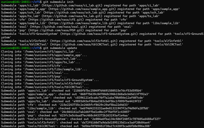 Git submodule init & update
