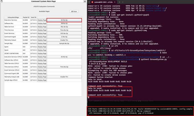 Send ES No-Op Command