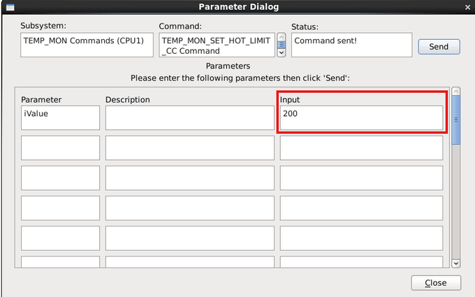 TEMP_MON_SET_HOT_LIMIT_CC Parameter Dialog