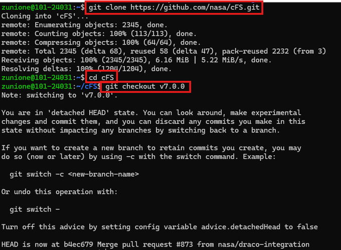 Git clone & checkout